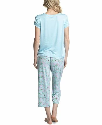 Muk Luks Women's Super Soft 2-Pc. T-Shirt & Capri Pajama Set 2 Muk Luks Women's Super Soft 2-Pc. T-Shirt & Capri Pajama Set - Image 2