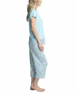 Muk Luks Women's Super Soft 2-Pc. T-Shirt & Capri Pajama Set 14 Muk Luks Women's Super Soft 2-Pc. T-Shirt & Capri Pajama Set -White Mark Shop 21534438 fpx