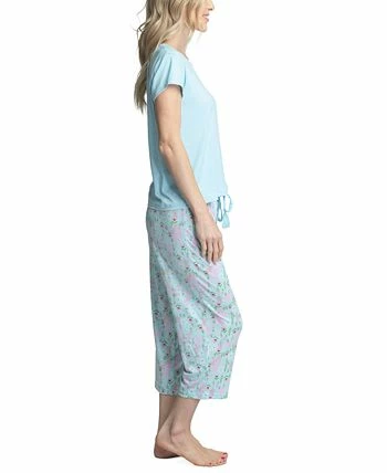 Muk Luks Women's Super Soft 2-Pc. T-Shirt & Capri Pajama Set 5 Muk Luks Women's Super Soft 2-Pc. T-Shirt & Capri Pajama Set - Image 5