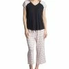 Muk Luks Women's Twinning 2-Pc. Short Sleeve & Capri Pajama Set
