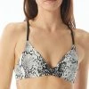 Vince Camuto Women's Women's Printed Strappy-Back Bikini Top