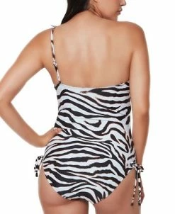 Bar III Zebra-Print One-Piece Swimsuit, Created For Macy's 8 Bar III Zebra-Print One-Piece Swimsuit, Created For Macy's -White Mark Shop 21554949 fpx