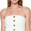 Sanctuary Refresh Rib Crop Bandeau Bikini Top