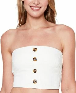 Sanctuary Refresh Rib Crop Bandeau Bikini Top