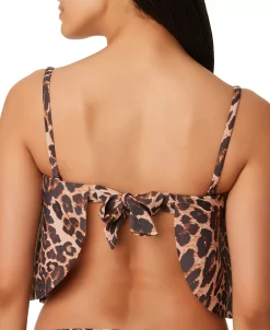 Bar III Women's Cheetah Bandeau Tankini Top, Created For Macy's -White Mark Shop 21597001 fpx