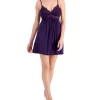 INC International Concepts Heavenly Soft Lace-Trimmed Knit Nightgown Lingerie, Created For Macy's