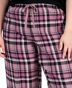 Jenni Plus Size Printed Wide-Leg Pajama Pants, Created For Macy's -White Mark Shop 21608601 fpx