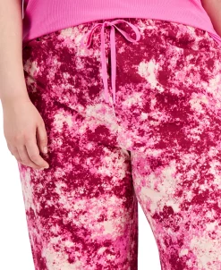 Jenni Plus Size Printed Wide-Leg Pajama Pants, Created For Macy's -White Mark Shop 21608617 fpx