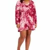 Jenni Plus Size Long Sleeve Printed Sleepshirt, Created For Macy's
