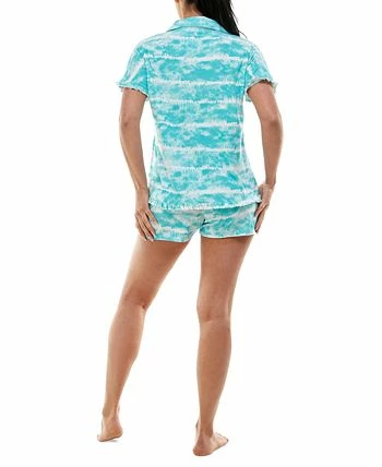 Roudelain Yummy Ruffle-Trim Notch Collar 2-Pc. Pajama Set 2 Roudelain Yummy Ruffle-Trim Notch Collar 2-Pc. Pajama Set - Image 2