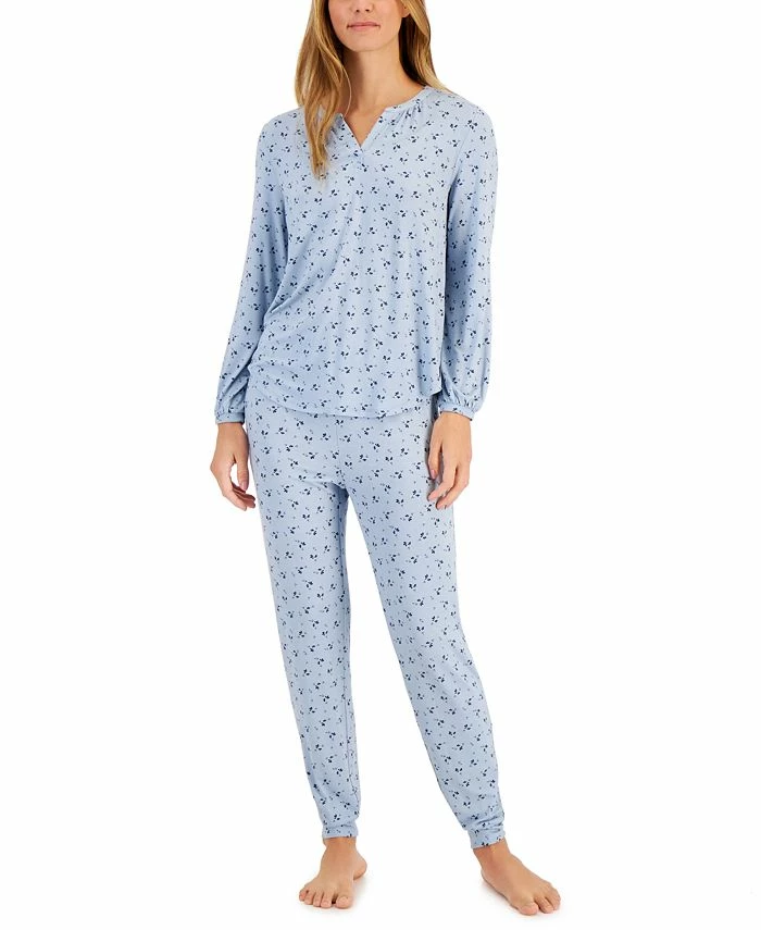 Charter Club Women's Modern Essentials Long Sleeve Pajama Set, Created For Macy's 1 Charter Club Women's Modern Essentials Long Sleeve Pajama Set, Created For Macy's