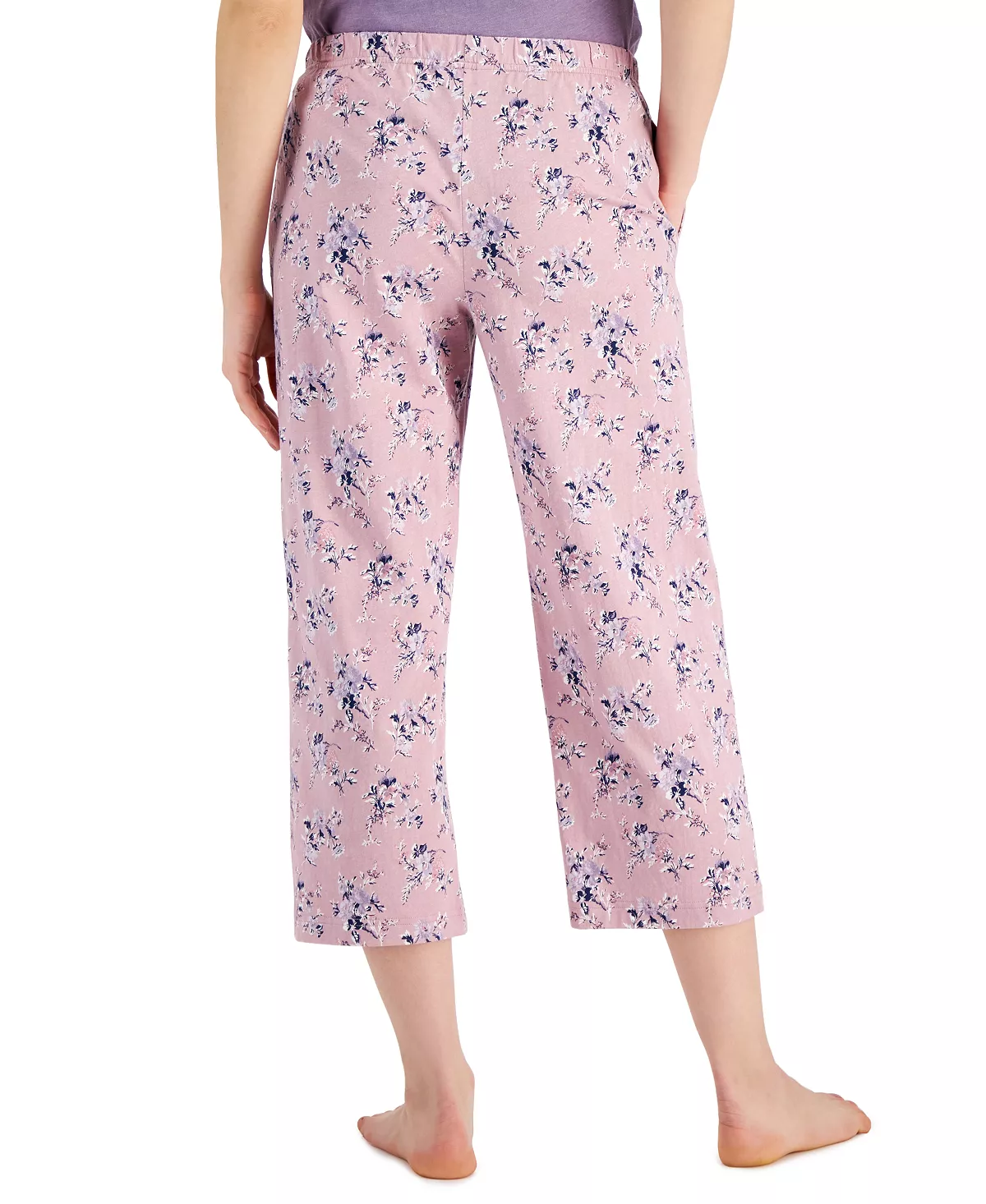 Charter Club Women's Printed Cotton Capri Pajama Pants, Created For Macy's 5 Charter Club Women's Printed Cotton Capri Pajama Pants, Created For Macy's - Image 5