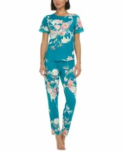 Flora By Flora Nikrooz Women's Jody Crewneck & Pajama Pants Set