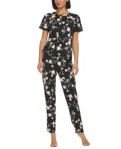 Flora By Flora Nikrooz Women's Jody Crewneck & Pajama Pants Set -White Mark Shop 21854811 fpx