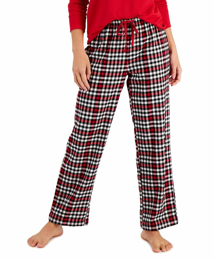 Charter Club Women's Yarn Dyed Flannel Plaid Pajama Pants, Created For Macy's 1 Charter Club Women's Yarn Dyed Flannel Plaid Pajama Pants, Created For Macy's