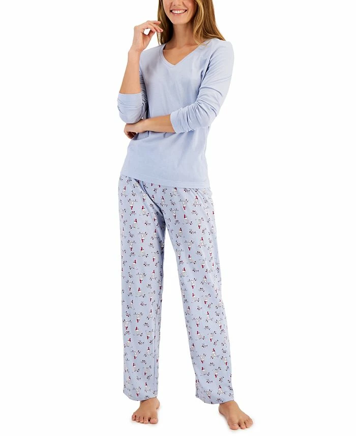 Charter Club Otton Pajama Set, Created For Macy's 1 Charter Club Otton Pajama Set, Created For Macy's
