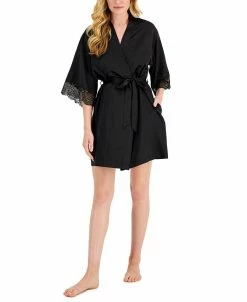 INC International Concepts Women's Shine Lace Wrap Robe, Created For Macy's