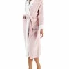 Charter Club Women's Plush Faux-Fur Trim Long Wrap Robe, Created For Macy's