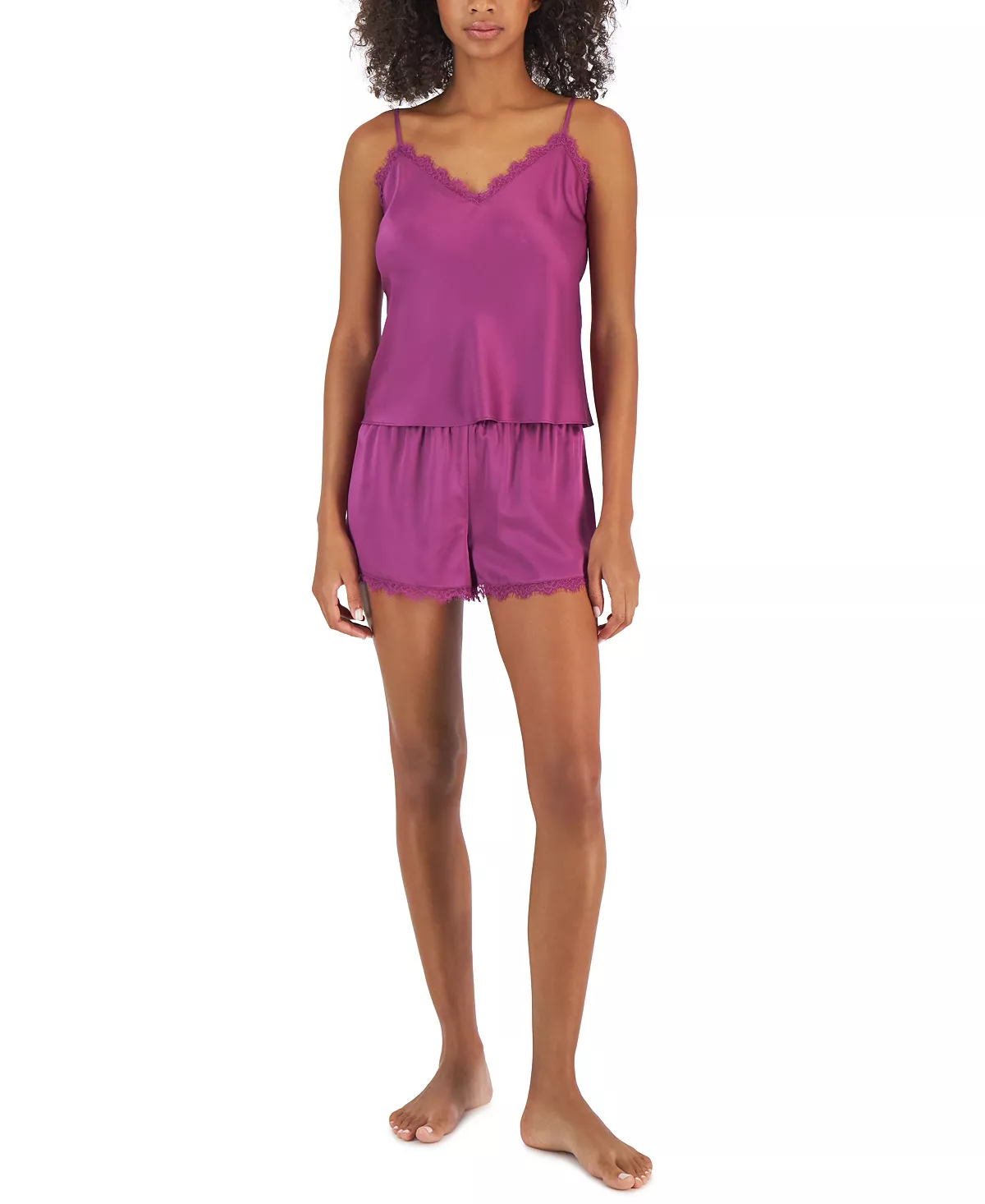 INC International Concepts Lace-Trim Pajama Set, Created For Macy's 1 INC International Concepts Lace-Trim Pajama Set, Created For Macy's