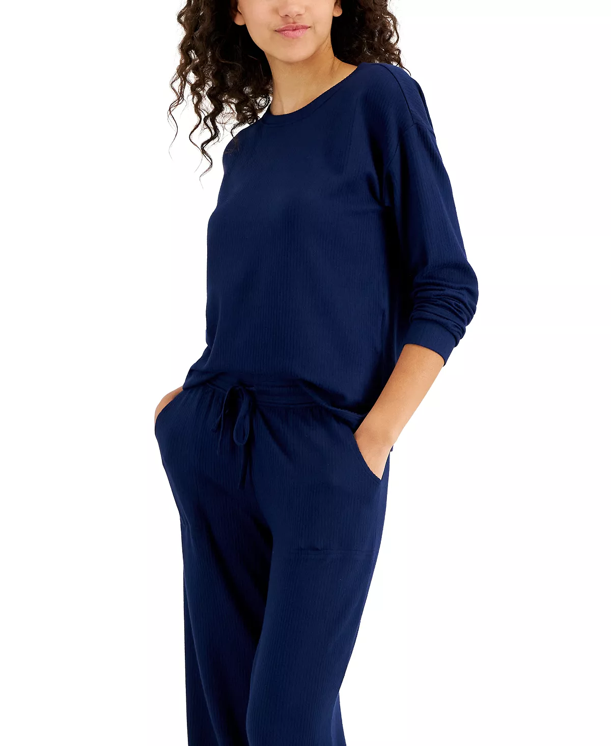 Jenni Women's Cozy Pajama Set, Created For Macy's 3 Jenni Women's Cozy Pajama Set, Created For Macy's - Image 3