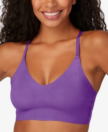 Maidenform Pure Comfort® V-Neck Lace-Racerback Bralette DM7679 2 Maidenform Pure Comfort® V-Neck Lace-Racerback Bralette DM7679 - Image 2