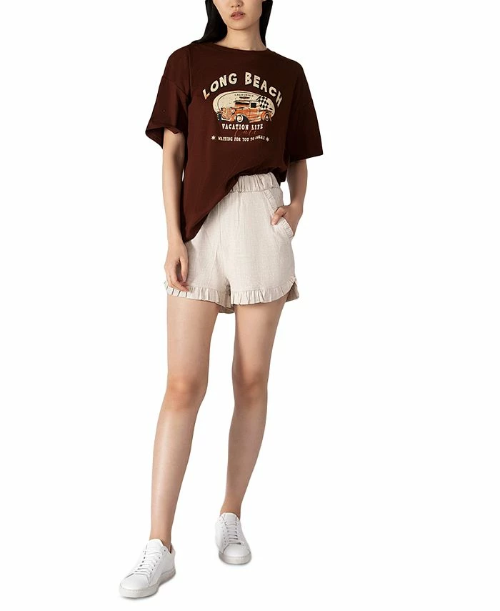 Black Tape Women's Ruffled Pull-On Shorts 1 Black Tape Women's Ruffled Pull-On Shorts