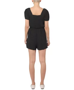 Black Tape Women's Cotton Eyelet Romper 6 Black Tape Women's Cotton Eyelet Romper -White Mark Shop 22068757 fpx