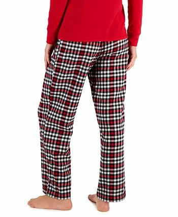 Charter Club Women's Yarn Dyed Flannel Plaid Pajama Pants, Created For Macy's 2 Charter Club Women's Yarn Dyed Flannel Plaid Pajama Pants, Created For Macy's - Image 2