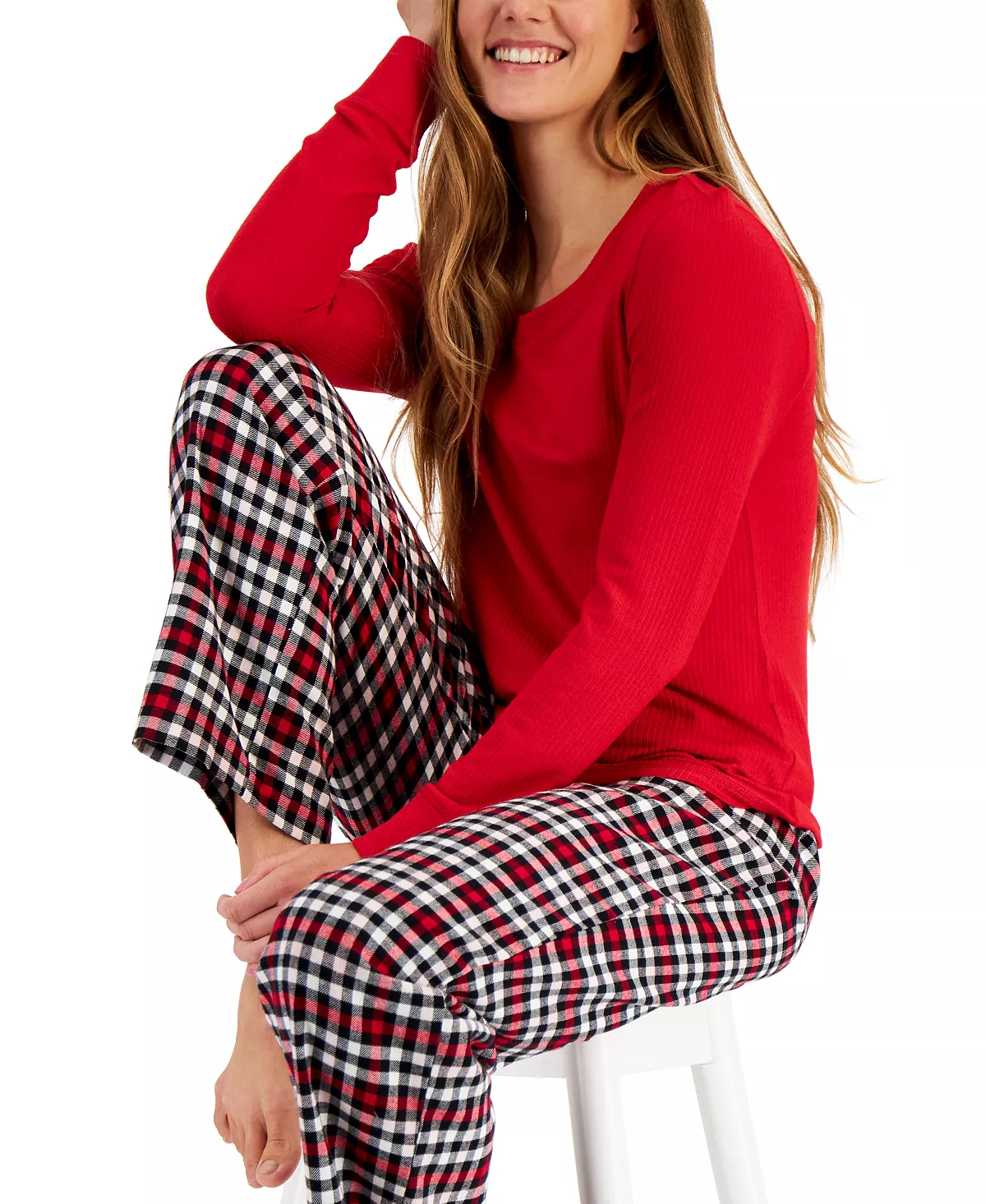 Charter Club Women's Yarn Dyed Flannel Plaid Pajama Pants, Created For Macy's 3 Charter Club Women's Yarn Dyed Flannel Plaid Pajama Pants, Created For Macy's - Image 3