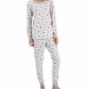 Family Pajamas Women's Hearts Striped Valentine's Day Matching Pajama Set, Created For Macy's