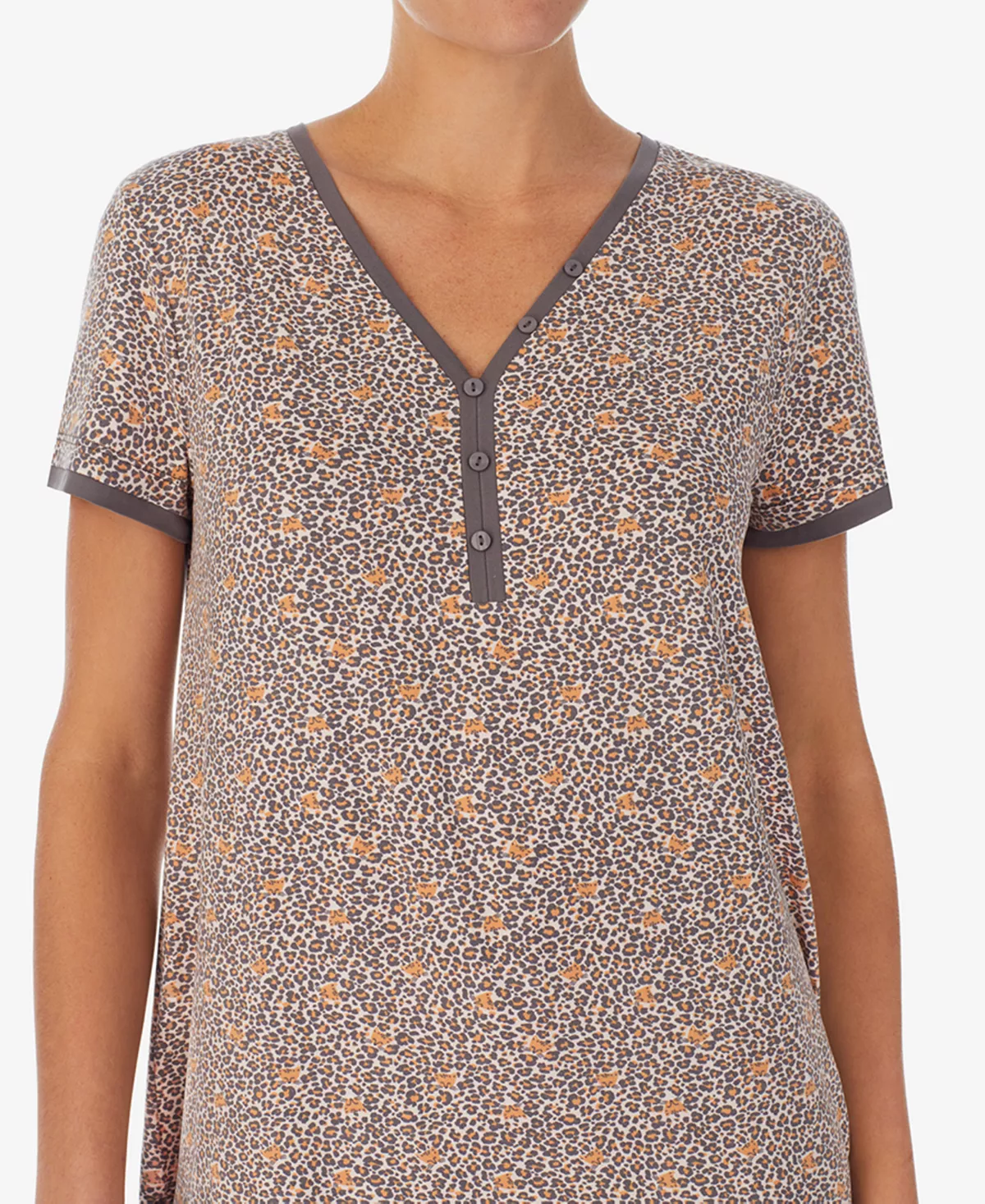 Cuddl Duds Women's Henley Cropped Pants Pajama Set 4 Cuddl Duds Women's Henley Cropped Pants Pajama Set - Image 4