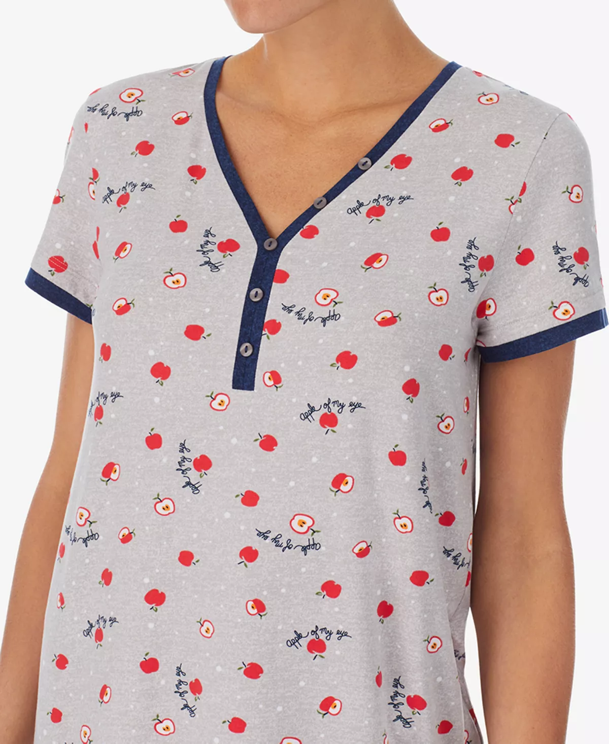 Cuddl Duds Women's Henley Cropped Pants Pajama Set 3 Cuddl Duds Women's Henley Cropped Pants Pajama Set - Image 3