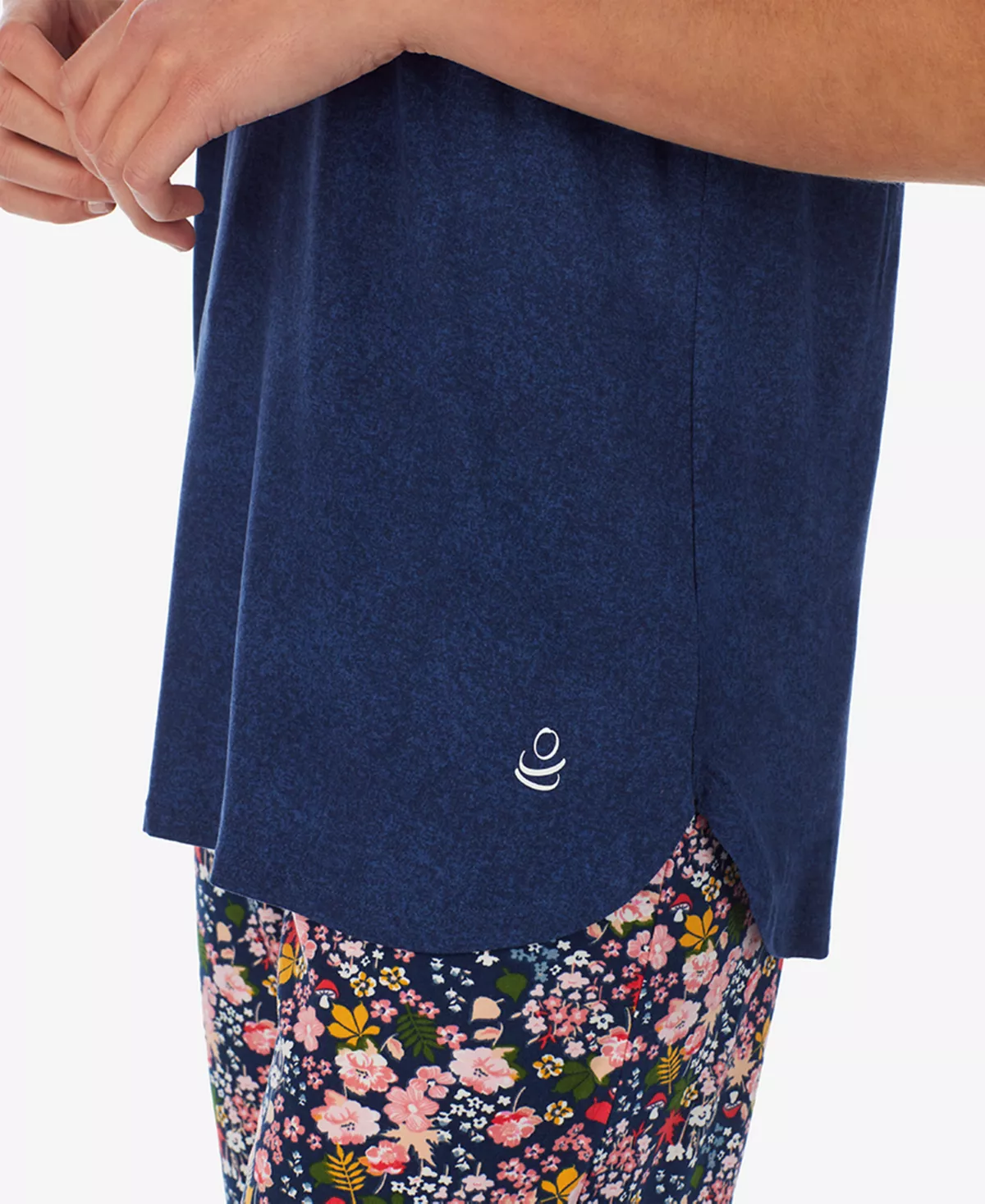 Cuddl Duds Women's Henley Cropped Pants Pajama Set 6 Cuddl Duds Women's Henley Cropped Pants Pajama Set - Image 6