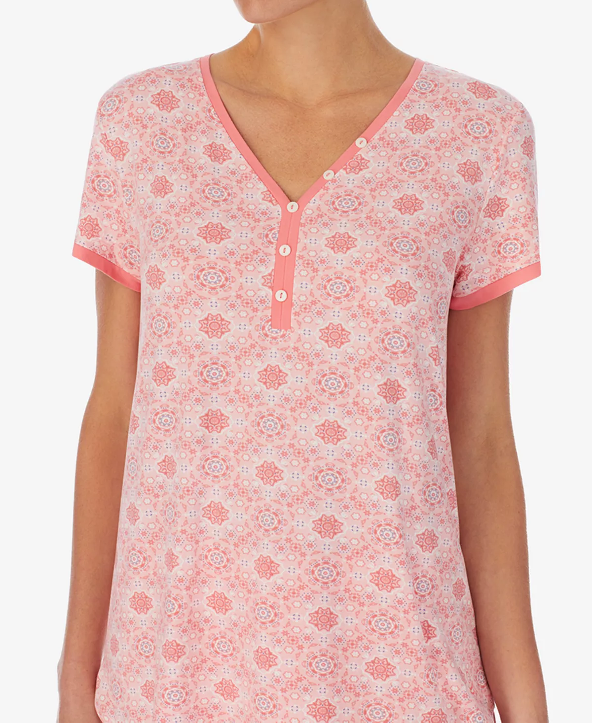 Cuddl Duds Women's Henley Cropped Pants Pajama Set 7 Cuddl Duds Women's Henley Cropped Pants Pajama Set - Image 7