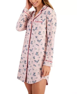 Charter Club Sueded Super Soft Knit Sleepshirt Nightgown, Created For Macy's -White Mark Shop 22140198 fpx