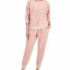 Jenni Women's Solid Sherpa Pajama Set, Created For Macy's