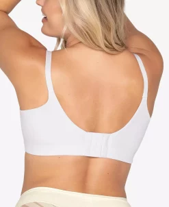 Leonisa Women's Back Smoothing Bra With Soft Full Coverage Cups -White Mark Shop 22163151 fpx