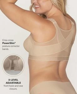 Leonisa Women's Multi Functional Back Support Posture Corrector Wireless Bra 10 Leonisa Women's Multi Functional Back Support Posture Corrector Wireless Bra -White Mark Shop 22163220 fpx