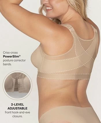 Leonisa Women's Multi Functional Back Support Posture Corrector Wireless Bra 3 Leonisa Women's Multi Functional Back Support Posture Corrector Wireless Bra - Image 3