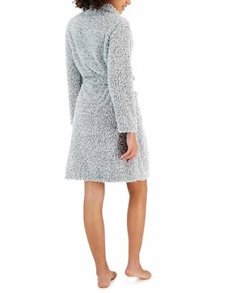 Charter Club Short Shaggy Fleece Robe, Created For Macy's 2 Charter Club Short Shaggy Fleece Robe, Created For Macy's - Image 2