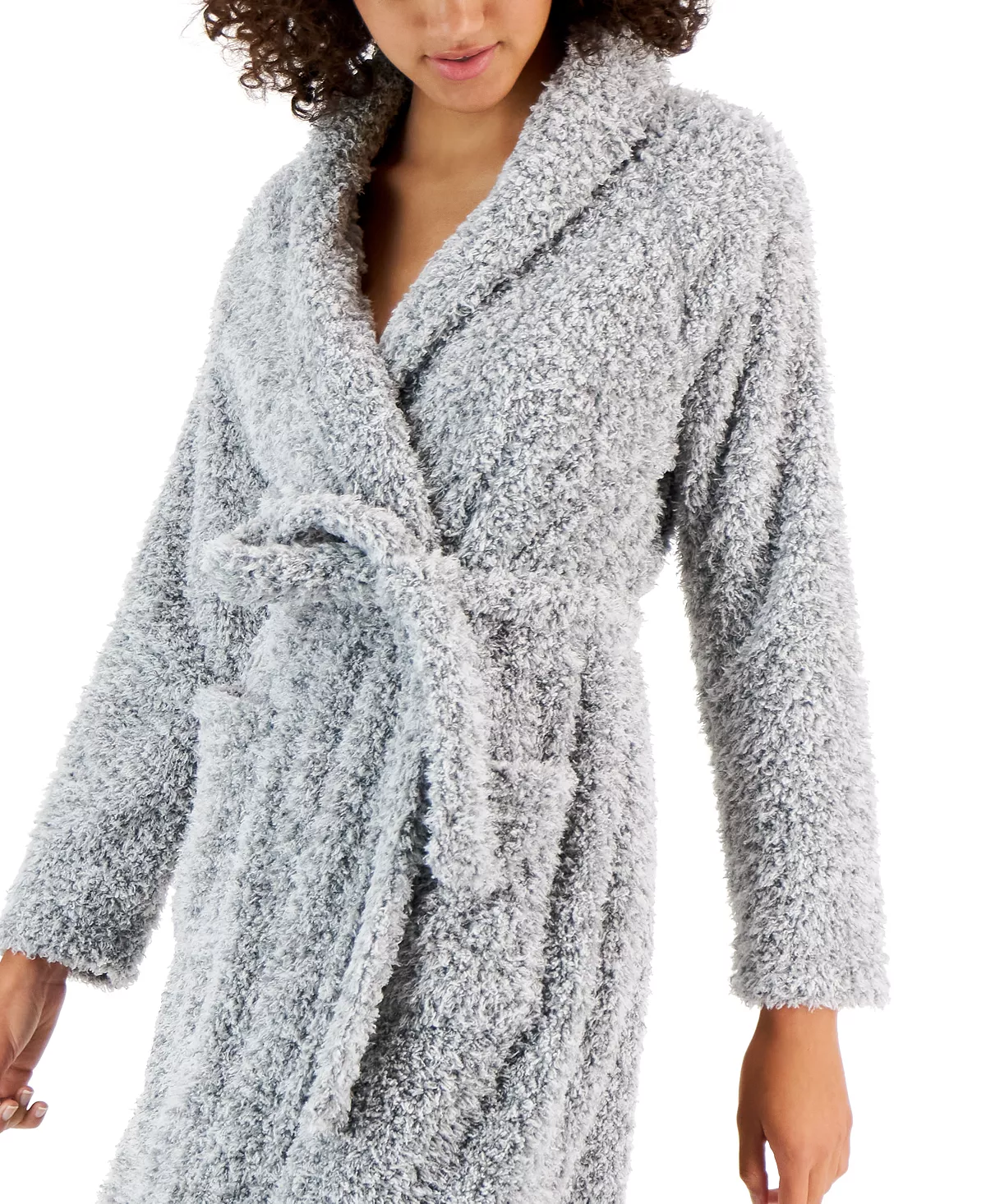 Charter Club Short Shaggy Fleece Robe, Created For Macy's 3 Charter Club Short Shaggy Fleece Robe, Created For Macy's - Image 3