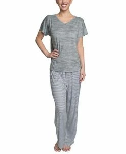 Hanes Women's Relaxed Butter-Knit Short Sleeve Pajama Set 16 Hanes Women's Relaxed Butter-Knit Short Sleeve Pajama Set -White Mark Shop 22171023 fpx