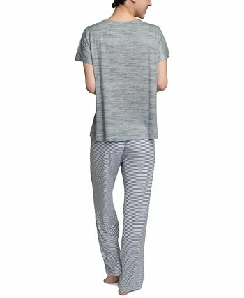 Hanes Plus Size Relaxed Butter-Knit Short Sleeve Pajama Set 2 Hanes Plus Size Relaxed Butter-Knit Short Sleeve Pajama Set - Image 2