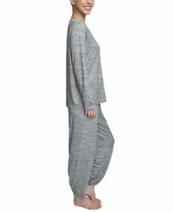 Hanes Plus Size Relaxed Butter-Knit Henley Pajama Set 12 Hanes Plus Size Relaxed Butter-Knit Henley Pajama Set -White Mark Shop 22171316 fpx