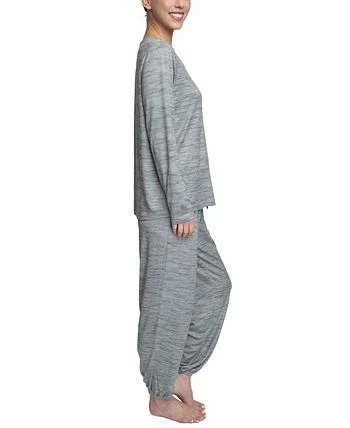 Hanes Plus Size Relaxed Butter-Knit Henley Pajama Set 3 Hanes Plus Size Relaxed Butter-Knit Henley Pajama Set - Image 3