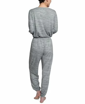 Hanes Plus Size Relaxed Butter-Knit Henley Pajama Set 5 Hanes Plus Size Relaxed Butter-Knit Henley Pajama Set - Image 5