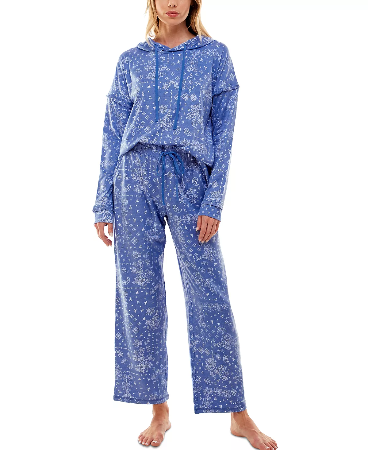 Roudelain Women's Cozy Luxe Bandana-Print Hoodie & Pajama Pants Set 9 Roudelain Women's Cozy Luxe Bandana-Print Hoodie & Pajama Pants Set - Image 9