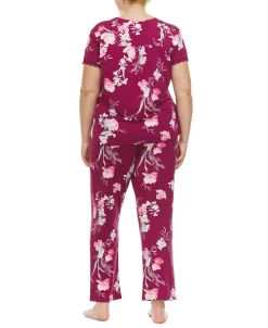Flora By Flora Nikrooz Plus Size Floral-Print Pajama Set 13 Flora By Flora Nikrooz Plus Size Floral-Print Pajama Set -White Mark Shop 22223475 fpx