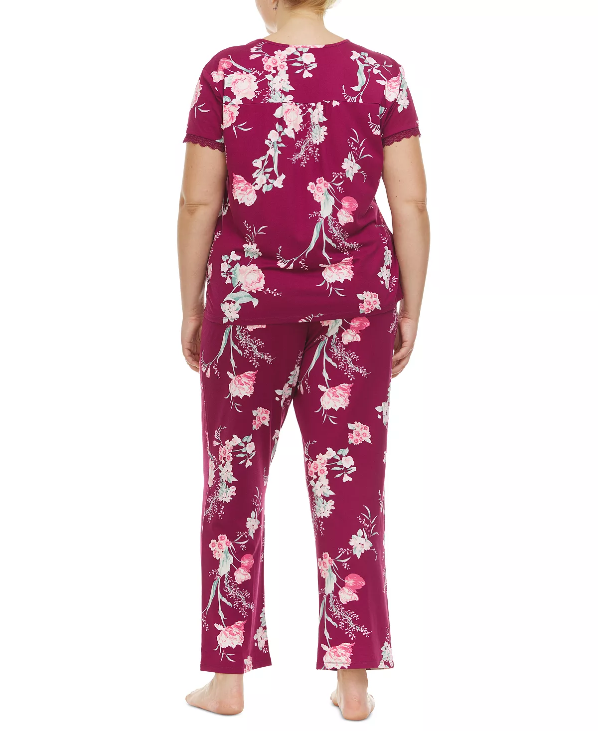 Flora By Flora Nikrooz Plus Size Floral-Print Pajama Set 6 Flora By Flora Nikrooz Plus Size Floral-Print Pajama Set - Image 6