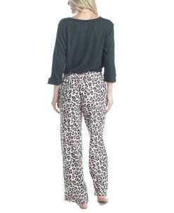 Muk Luks Plus Size 3/4 Sleeve Top & Boot-Cut Pajama Pants Set 13 Muk Luks Plus Size 3/4 Sleeve Top & Boot-Cut Pajama Pants Set -White Mark Shop 22224221 fpx